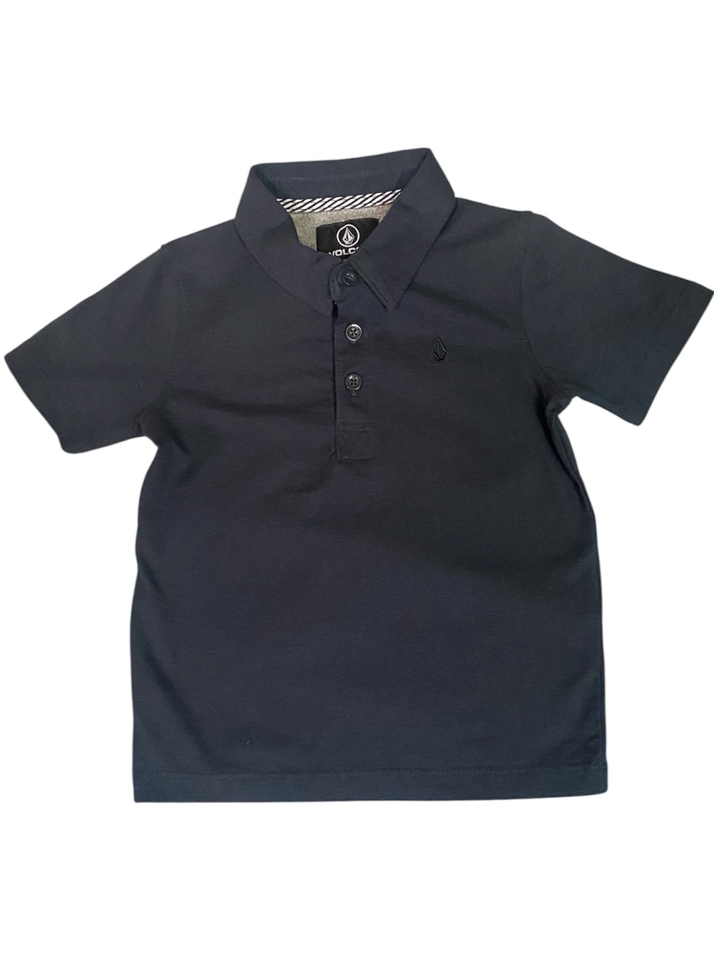Volcom Boys Navy Short Sleeve Polo 3T